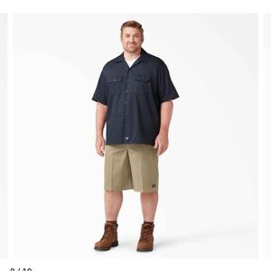 🆕🩳Dickies 42" Men's Loose Fit Flat‎ Front Work Shorts 15"